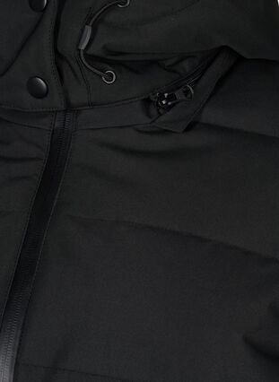 ZizziSki-Jacke mit Kapuze und Gürtel, Black, Packshot image number 4