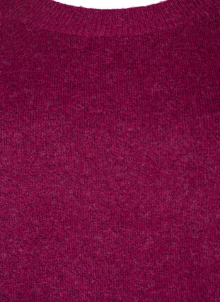 ZizziGestrickter Melange-Pullover mit Perlenknöpfen an den Seiten	, Raspberry Mel., Packshot image number 2