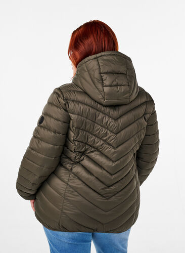 ZizziLeichte Jacke mit Kapuze, Beluga, Model image number 1