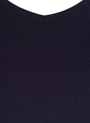 ZizziUnifarbenes Basic-T-Shirt aus Baumwolle, Night Sky, Packshot image number 2