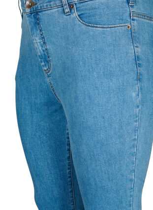 Zizzi Amy Jeans mit hoher Taille und extra schlanker Passform, Light Blue, Packshot image number 2