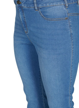 ZizziEllen Bootcut-Jeans mit hoher Taille., Light blue, Packshot image number 2