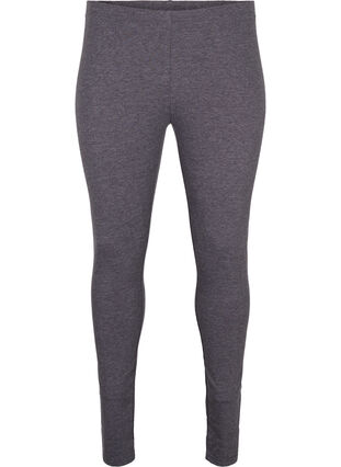 ZizziGraue Melange-Leggings, Dark Grey Melange, Packshot image number 0