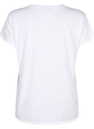 ZizziKurzarm Trainingsshirt, Bright White, Packshot image number 1