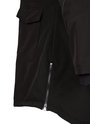 ZizziWasserabweisende Softshell-Jacke mit Steppfutter, Black, Packshot image number 4