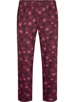 ZizziCotton Pyjamas Hose mit Druck, Fig Flower AOP, Packshot image number 0