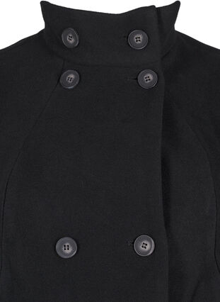 ZizziKurzer A-linienförmiger Trenchcoat, Black, Packshot image number 2