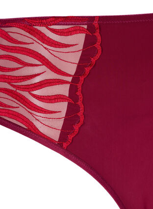 ZizziTai Slip mit Stickerei und regulärer Taille, Rhododendron, Packshot image number 2