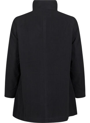 ZizziKurzer A-linienförmiger Trenchcoat, Black, Packshot image number 1