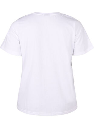 ZizziFLASH - T-Shirt mit Motiv, Bright White Flower, Packshot image number 1