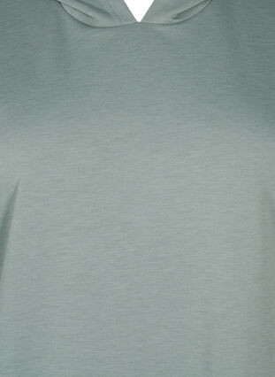Zizzi Sweatshirtkleid mit kurzen Ärmeln aus Modal-Mix, Chinois Green, Packshot image number 2