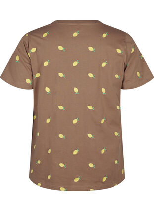 ZizziT-Shirt aus Bio-Baumwolle mit Herzen, Coca M. Lemon Emb., Packshot image number 1