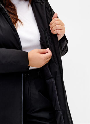 ZizziWinterjacke mit verstellbarer Taille, Black, Model image number 2