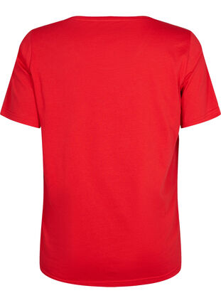 Zizzi FLASH - T-Shirt mit Motiv, High Risk Red, Packshot image number 1