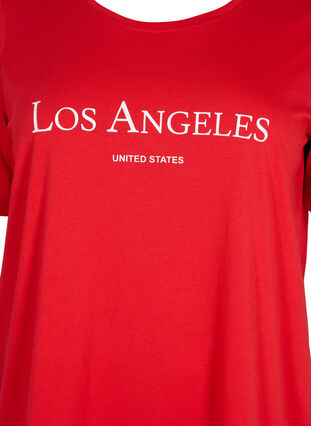 Zizzi FLASH - T-Shirt mit Motiv, High Risk Red, Packshot image number 2