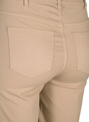 Zizzi Eng anliegende Denim-Shorts mit hoher Taille, Nomad, Packshot image number 3