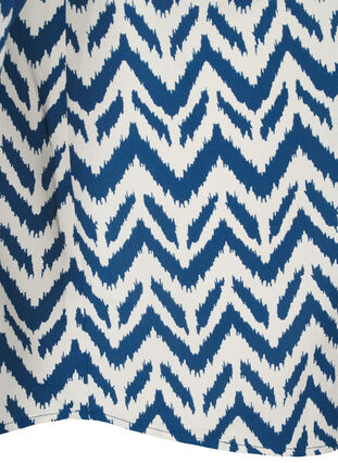 ZizziLangärmelige Hemdbluse mit V-Ausschnitt, OFF WHITE ZIG ZAG, Packshot image number 3