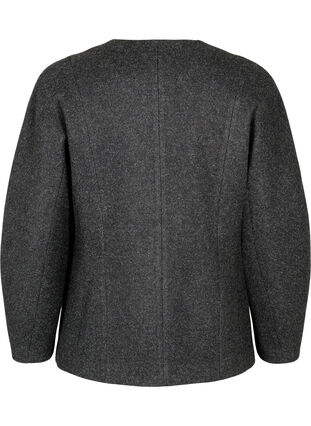 ZizziTaillierter Blazer, Dark Grey Melange, Packshot image number 1