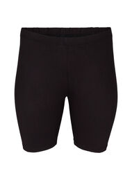 Einfarbige Basic Radlershorts, Black, Packshot