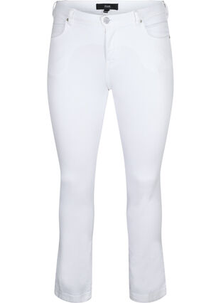 ZizziSchmale Passform Emily Jeans mit normaler Taille, White, Packshot image number 0