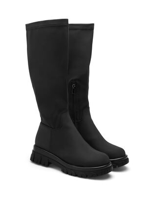 ZizziExtra-Weite - Hoher Stiefel mit Stretchanteil, Black, Packshot image number 1