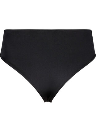 Zizzi Einfarbiges Bikini-Unterteil mit normaler Taille, Black, Packshot image number 1