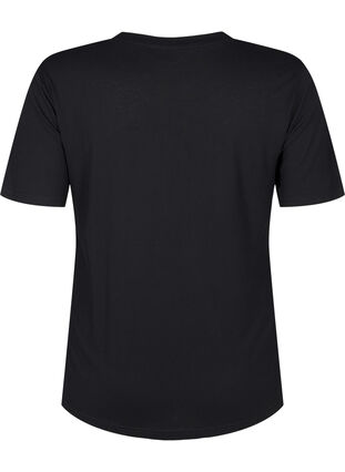 ZizziT-Shirt aus Wolle und Viskose, Black, Packshot image number 1