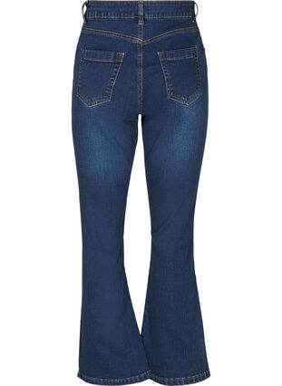 ZizziEllen Bootcut-Jeans mit hoher Taille., Dark Blue, Packshot image number 1