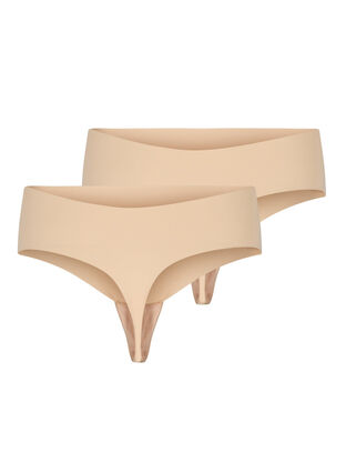 Zizzi2er-Pack invisible G-String , Toasted Almond, Packshot image number 1