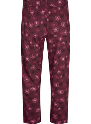 ZizziCotton Pyjamas Hose mit Druck, Fig Flower AOP, Packshot image number 1