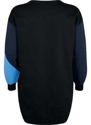 ZizziLanger Pullover mit Farbblock-Muster, Night S. Color Block, Packshot image number 1