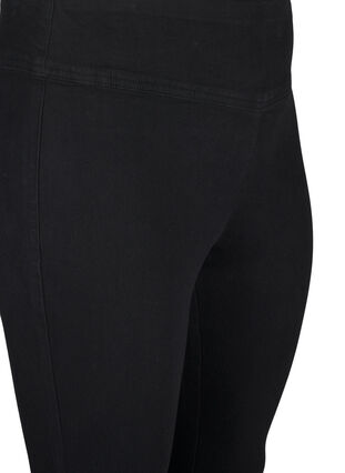 ZizziDehnbare Jeggings mit hoher Taille, Black, Packshot image number 2