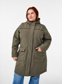 Wasserabweisende Softshell-Jacke mit Steppfutter, Tarmac, Model