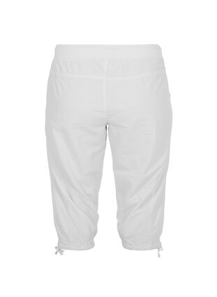 Zizzi Lockere Caprihose aus Baumwolle, Bright White, Packshot image number 1