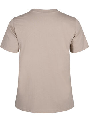 ZizziBasic-T-Shirt aus Baumwolle mit Rundhalsausschnitt, Silver Mink, Packshot image number 1