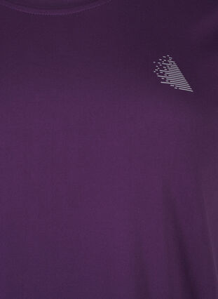 ZizziSchmal geschnittenes Trainings-T-Shirt mit Rundhalsausschnitt, Purple Pennant, Packshot image number 2