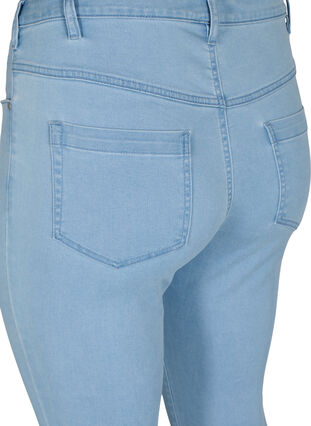 ZizziSuper Slim Amy Jeans mit hoher Taille, Ex Lt Blue, Packshot image number 3