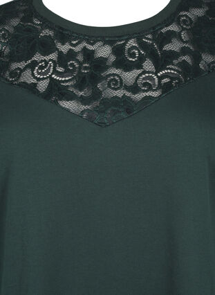 ZizziSweatshirt mit Spitzendetails, Scarab, Packshot image number 2