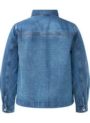 ZizziHemdjacke aus Denim mit Taschen, Blue Denim, Packshot image number 1