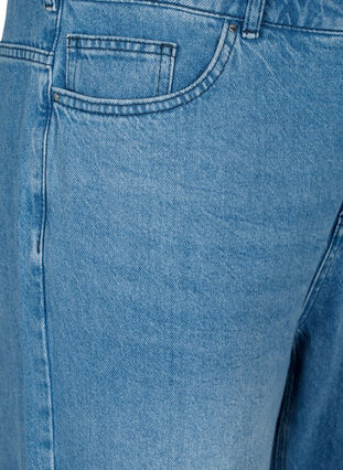 ZizziGerade geschnittene Jeans mit ungesäumten Kanten, Medium Blue, Packshot image number 2