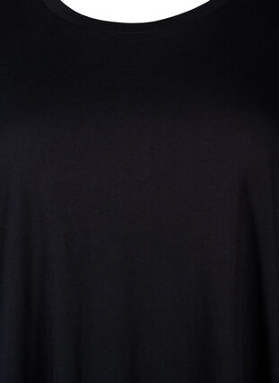 Zizzi T-Shirt-Kleid aus Baumwolle, Black, Packshot image number 2