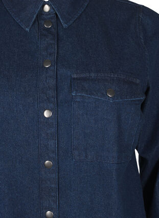 ZizziDenim-Jacke mit Brusttasche, Unwashed Denim, Packshot image number 2