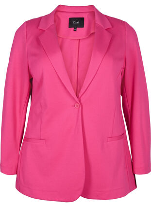 ZizziSchlichter Blazer mit Knopfverschluss, Raspberry Sorbet, Packshot image number 0