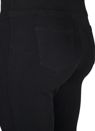 ZizziDehnbare Jeggings mit hoher Taille, Black, Packshot image number 3