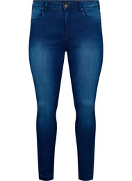 Extra schmale Amy Jeans mit hoher Taille, Blue Denim, Packshot