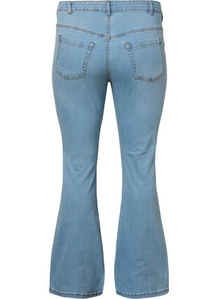 ZizziEllen Bootcut-Jeans mit hoher Taille., Ex Lgt Blue, Packshot image number 1