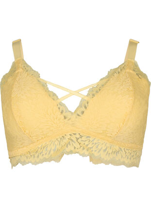 ZizziBralette mit String-Detail und weicher Polsterung, Pale Banana ASS, Packshot image number 0