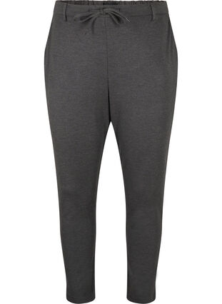 ZizziCropped Maddison Hose, Dark Grey Melange, Packshot image number 0