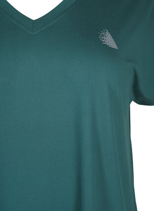 ZizziT-Shirt für das Training, mit V-Ausschnitt, Bistro Green, Packshot image number 2