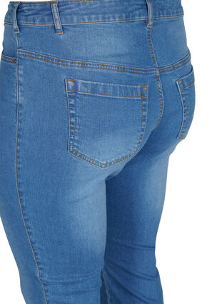 ZizziEllen Bootcut-Jeans mit hoher Taille., Light blue, Packshot image number 3